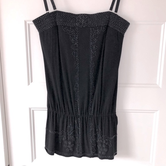 𝅺NWOT Tristan bead embellished strapless top - M - Picture 1 of 7